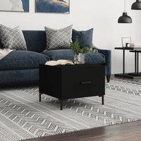 Berkfield Home Coffee Table Black 50x50x40 cm Engineered Wood | Size: 50 x 50 x 40 cm