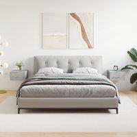 Berkfield Home Wall-mounted Bedside Cabinets 2 pcs Concrete Grey 35x35x20 cm | Size: 35 x 35 x 20 cm