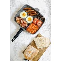 MasterClass Cast Aluminium Three Section Grill Pan in Grey