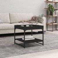 Berkfield Home Coffee Table Black 49.5x49.5x45 cm Engineered Wood