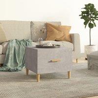 Berkfield Home Coffee Table Concrete Grey 50x50x40 cm Engineered Wood | Size: 50 x 50 x 40 cm