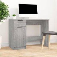 Berkfield Home Desk Grey Sonoma 100x50x75 cm Engineered Wood | Size: 100 x 50 x 75 cm