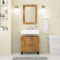 Sink Cabinet 62x33x58 cm Solid Wood Mango and Engineered Wood