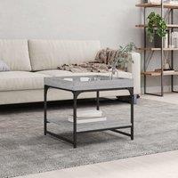 Coffee Table Grey Sonoma 49.5x49.5x45 cm Engineered Wood