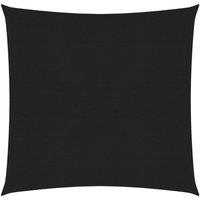 Sunshade Sail 160 g/m Black 3.6x3.6 m HDPE