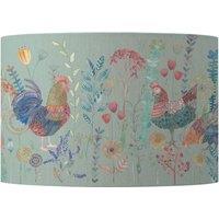 Voyage Maison Bilbury Flock Eva Animal Lampshade - D46cm in Duck Egg Blue