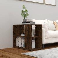 Berkfield Home Side Cabinet Smoked Oak 60x30x50 cm Engineered Wood in Brown | Size: 60 x 30 x 50 cm