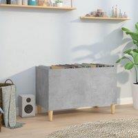 Berkfield Home Record Cabinet Concrete Grey 74.5x38x48 cm Engineered Wood