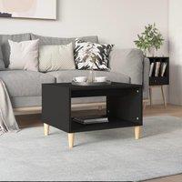 Berkfield Home Coffee Table Black 60x50x40 cm Engineered Wood | Size: 60 x 50 x 40 cm