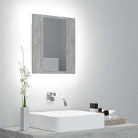 Berkfield Home LED Bathroom Mirror Cabinet Concrete Grey 40x12x45 cm | Size: 40 x 12 x 45 cm