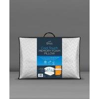 Snuggledown Single Bliss Cool Touch Memory Foam Deep Filled Side Sleeper Pillow in White