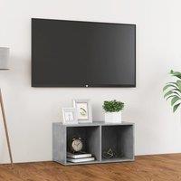 Berkfield Home TV Cabinet Concrete Grey 72x35x36.5 cm Engineered Wood