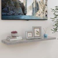 Berkfield Home Floating Wall Shelf Concrete Grey 90x23.5x3.8 cm MDF