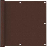 Berkfield Home Balcony Screen Brown 90x500 cm Oxford Fabric