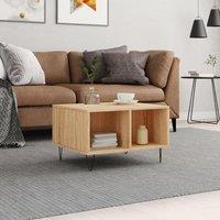 Berkfield Home Coffee Table Sonoma Oak 60x50x36.5 cm Engineered Wood in Brown