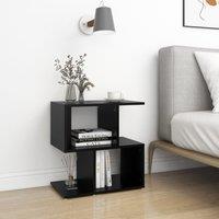 Berkfield Home Bedside Cabinet Black 50x30x51.5 cm Engineered Wood