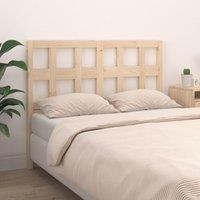 Bed Headboard 125.5x4x100 cm Solid Wood Pine