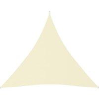 Sunshade Sail Oxford Fabric Triangular 3x3x3 m Cream