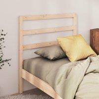 Berkfield Home Bed Headboard 95x4x100 cm Solid Wood Pine in Brown | Size: 95 x 4 x 100 cm