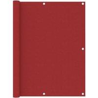 Balcony Screen Red 120x600 cm Oxford Fabric