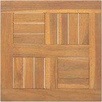 Berkfield Home Square Table Top 40x40x2.5 cm Solid Wood Teak in Brown