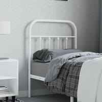 Metal Headboard White 75 cm