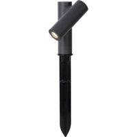 Lucide 'TATUM' Non Dimmable Tiltable Spike Garden Outdoor LED Spotlight in Black
