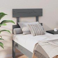 Berkfield Home Bed Headboard Grey 93.5x3x81 cm Solid Wood Pine