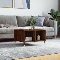 Berkfield Home Coffee Table Brown Oak 60x50x36.5 cm Engineered Wood