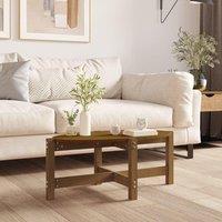 Coffee Table Honey Brown 87x48x35 cm Solid Wood Pine
