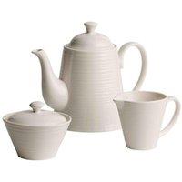'Ripple' Beverage Pot, Cream & Sugar Set