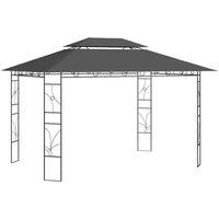 Berkfield Home Gazebo 4x3x2.7 m Anthracite 160 g/m in Black