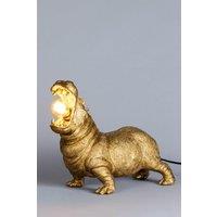 BHS Lighting Bernard Hippo Table Lamp in Gold