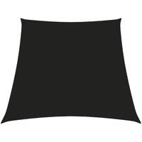 Sunshade Sail Oxford Fabric Trapezium 2/4x3 m Black