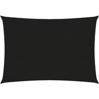 Berkfield Home Sunshade Sail 160 g/m Black 3x4.5 m HDPE