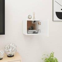 Berkfield Home Wall Mounted TV Cabinet White 30.5x30x30 cm