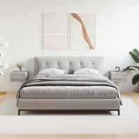 Berkfield Home Wall-mounted Bedside Cabinets 2 pcs Grey Sonoma 35x35x20 cm | Size: 35 x 35 x 20 cm
