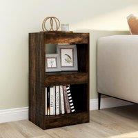 Berkfield Home Book Cabinet/Room Divider Smoked Oak 40x30x72 cm in Brown | Size: 40 x 30 x 72 cm