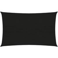 Sunshade Sail 160 g/m Black 2x4 m HDPE