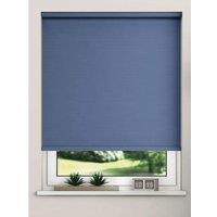 New Edge Blinds Thermal Blackout Roller Blinds 175cm Drop x Width 75cm Navy | Size: 115 cm width x 175 cm drop