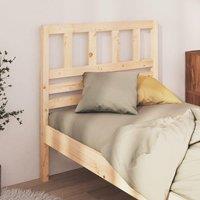 Berkfield Home Bed Headboard 96x4x100 cm Solid Wood Pine in Brown | Size: 96 x 4 x 100 cm