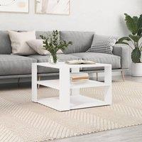 Berkfield Home Coffee Table White 59.5x59.5x40 cm Engineered Wood