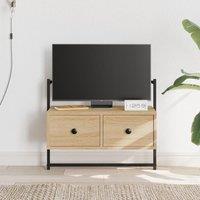 Berkfield Home TV Cabinet Wall-mounted Sonoma Oak 60.5x30x51 cm Engineered Wood in Brown