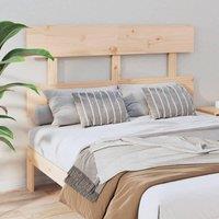 Berkfield Home Bed Headboard 144x3x81 cm Solid Wood Pine in Brown | Size: 144 x 3 x 81 cm
