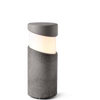 Netlighting Block Outdoor Bollard Pedestal Light Concrete 1x E27 IP65 in Grey