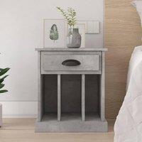 Bedside Cabinet Concrete Grey 43x36x50 cm