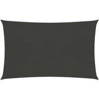 Sunshade Sail 160 g/m Anthracite 2.5x4.5 m HDPE