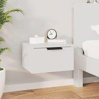 Berkfield Home Wall-mounted Bedside Cabinet White 34x30x20 cm | Size: 34 x 30 x 20 cm