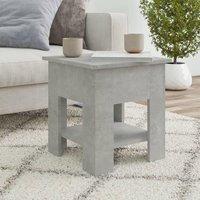 Berkfield Home Coffee Table Concrete Grey 40x40x42 cm Engineered Wood | Size: 40 x 40 x 42 cm