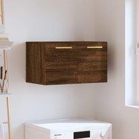 Berkfield Home Wall Cabinet Brown Oak 60x36.5x35 cm Engineered Wood